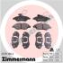 Комплект гальмівних колодок, дискове гальмо ZIMMERMANN 23711.190.2 (фото 1)