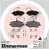 Комплект гальмівних колодок, дискове гальмо ZIMMERMANN 24133.185.2 (фото 1)