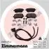 Комплект тормозных колодок, дисковый тормоз ZIMMERMANN 23883.175.2 (фото 1)