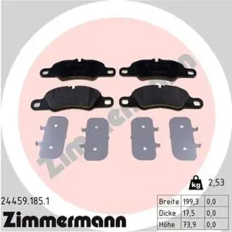 Гальмiвнi колодки дисковi ZIMMERMANN 24459.185.1