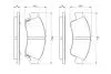 Комплект гальмівних колодок, дискове гальмо BOSCH 0 986 461 126 (фото 1)