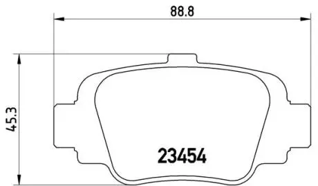 Комплект тормозных колодок, дисковый тормоз BREMBO P 56 032