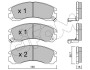 Комплект тормозных колодок, дисковый тормоз CIFAM 822-134-0 (фото 1)