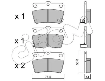 Гальмівні колодки зад. DR5/RAV 4 (01-21) CIFAM 822-431-0