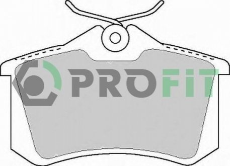 Комплект тормозных колодок, дисковый тормоз PROFIT 5000-1083 (фото 1)