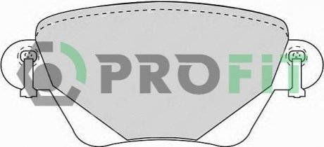 Колодки гальмівні дискові PROFIT 5000-1416 (фото 1)