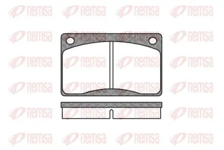 Гальмівні колодки Volvo 140, 240, 260 1.8-2.8 07.67-08.93 REMSA 0042.30