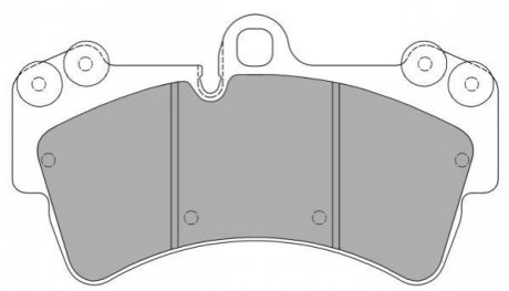 Комплект тормозных колодок, дисковый тормоз FREMAX FBP-1358