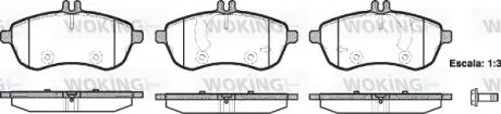 Гальмівні колодки пер. MB W204 07-14 (TRW) WOKING P12013.00