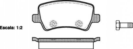 Тормозные колодки зад. Ford Galaxy/S-Max 06-15 (TRW) WOKING P13363.00 (фото 1)