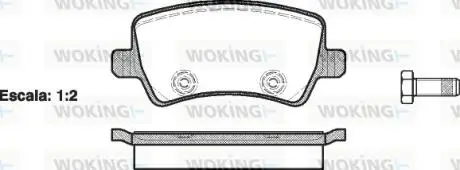 Гальмівні колодки зад. Ford Galaxy/S-Max 06-15 (TRW) WOKING P13363.00