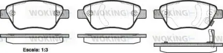 Гальмівні колодки пер. Corsa 09-14 (BOSCH) WOKING P9583.31