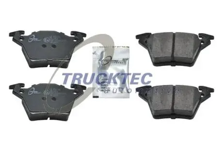 Комплект гальмівних колодок, дискове гальмо TRUCKTEC 02.35.118