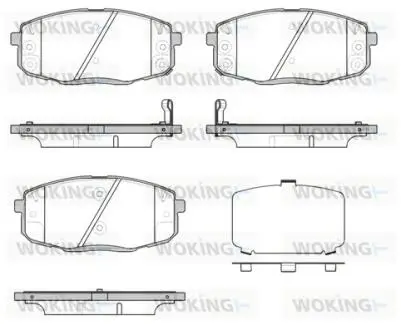 Гальмівні колодки пер. Hyundia i30/KIA C'eed 02- WOKING P11383.12