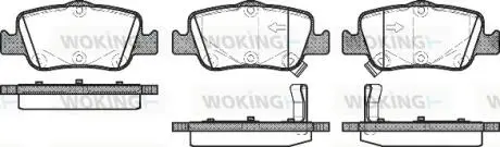 Гальмівні колодки зад. Toyota Auris 07-12/Corolla 13- (bosch) WOKING P12563.02