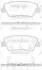 Гальмівні колодки зад. Hyundai i30/i40 11-/Kia Rio 1.4-3.8 12- (akebono) WOKING P12623.42 (фото 1)