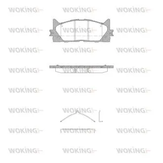 Фото 1 - гальмівні колодки пер. Avalon/Camry/ES (04-21) WOKING P13333.00 Гальмівні колодки пер. Avalon/Camry/ES (04-21) WOKING P13333.00 (фото 1)