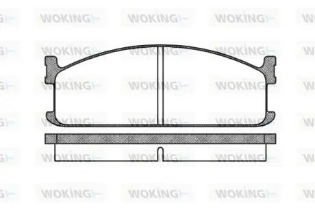 Комплект тормозных колодок, дисковый тормоз WOKING P3043.00