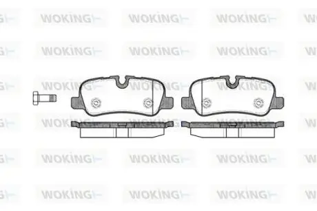 Фото гальмівні колодки discovery/range rover III/sport 2.7 - 5.002- WOKING P10593.00 Гальмівні колодки discovery/range rover III/sport 2.7 - 5.002- WOKING P10593.00