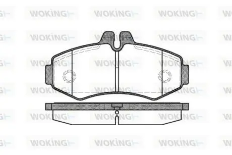 Гальмівні колодки пер. Vito (638) 99-03 WOKING P6013.00