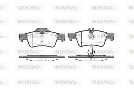 Гальмівні колодки зад. MB E/S-клас (W211/W212/W220/W221) 99- WOKING P8913.00