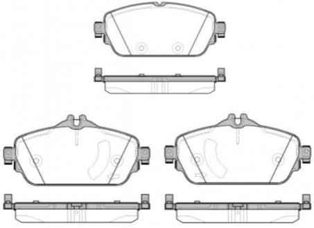 Комплект тормозных колодок, дисковый тормоз WOKING P14923.08 (фото 1)
