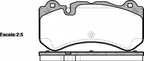 Комплект тормозных колодок, дисковый тормоз REMSA 1279.00 (фото 1)