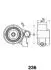 Ролик паска приводного Toyota Land Cruiser Prado II (J120) 3.0d 02-/Hiace 01- ASHIKA 45-02-236 (фото 2)