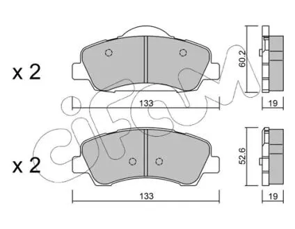 КОЛОДКИ HAMULC. CITROEN C-ELYSEE 12-PRZ?D CIFAM 822-982-0