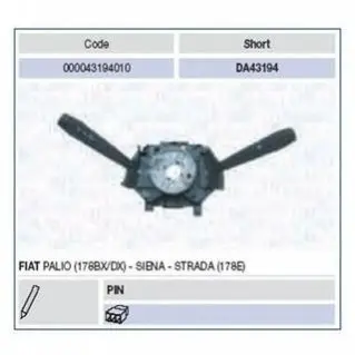 Выключатель на колонке рулевого управления MAGNETI MARELLI 000043194010