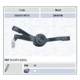 Вимикач на колонці рульового управління MAGNETI MARELLI 000043196010