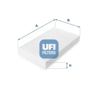 Фільтр, повітря у внутрішньому просторі UFI 53.023.00