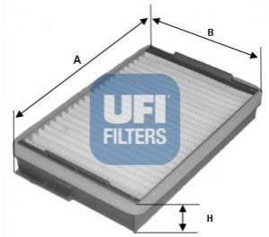 Фільтр, повітря у внутрішньому просторі UFI 53.139.00 (фото 1)