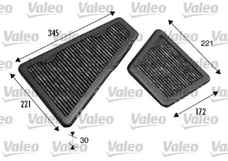 Фільтр, повітря у внутрішньому просторі Valeo 698793