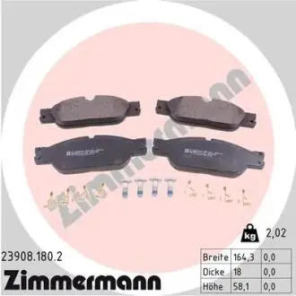 КЛОКИ ХАМУЛК. JAGUAR S-TYPE 99-08 PRZ?D ZIMMERMANN 23908.180.2