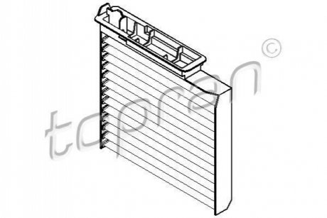 Фильтр, воздух во внутренном пространстве TOPRAN / HANS PRIES 700 462