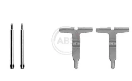Комплектуючі, колодки дискового гальма A.B.S. 1217Q