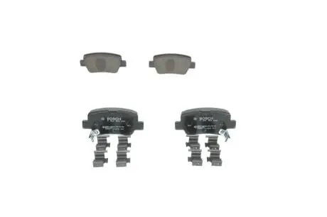 Колодки гальмівні (задні) Toyota Avensis 08-18 (з прижимною пластиною) BOSCH 0986494933