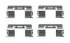 CHEVROLET установчий к-кт. гальм. колод. AVEO 1.2, CRUZE 1.4 13-, FORD TRANSIT CONNECT 1.6 TDCi, OPEL ASTRA J 1.4 09-15 BOSCH 1 987 474 746 (фото 2)