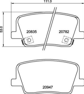 КЛОКИ ХАМУЛК. SSANGYONG РЕКСТОН 17-ТИ? BREMBO P77003