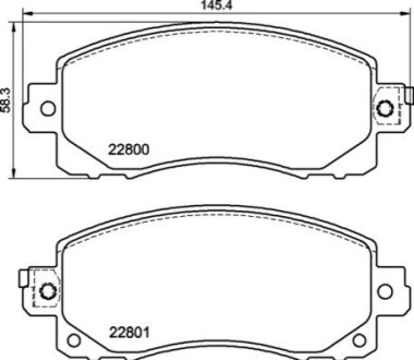 Гальмівні колодки зад. Honda Accord VIII/CR-V 01-06 08- (akebono) BREMBO P78028