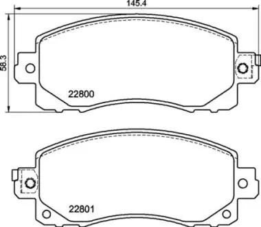 Гальмівні колодки зад. Honda Accord VIII/CR-V 01-06 08- (akebono) BREMBO P78028