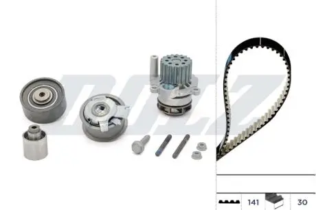 Водяной насос + комплект зубчатого ремня DOLZ KD047