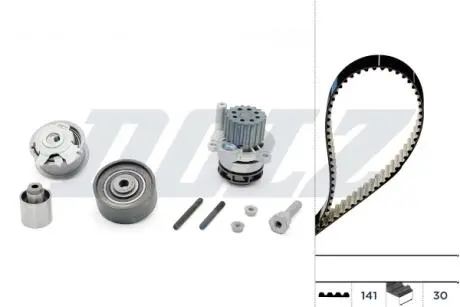 Водяной насос + комплект зубчатого ремня DOLZ KD048