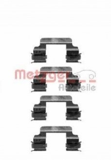 Комплектующие, колодки дискового тормоза METZGER 109-1231 (фото 1)