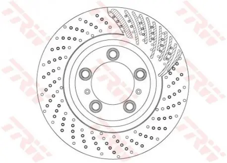 ЩИТ КОЛОДОК. PORSCHE 911 (991) 12-PP TRW DF6721S