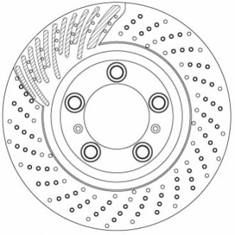 ЩИТ КОЛОДОК. PORSCHE 911 (991) 12-LP TRW DF6821S