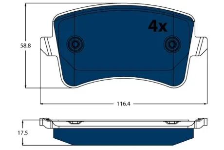 КЛОКИ ХАМУЛК. AUDI Q5 ГИБРИД 11-16 TY? TRW GDB1765BTE