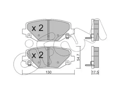 КОЛОДКИ HAMULC. LANCIA VOYAGER 11-14 ВЫ? CIFAM 822-947-0