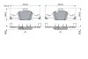 Колодки гальмівні (передні) BMW 3 (G20-21/G80-81)/X3-X6 18-/5 (G30/G31/F90)/6 (G32)/7 (G11/G12) 15- BOSCH 0986424849 (фото 5)